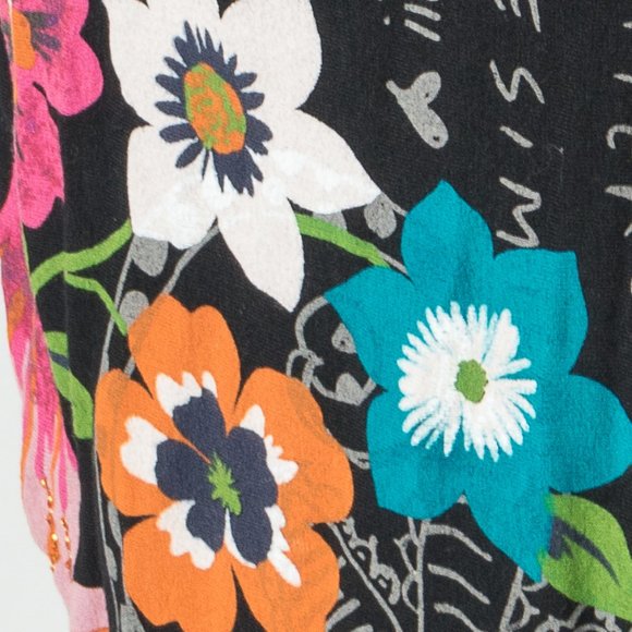 NWOT Desigual floral heart full skirt - XL ( size 12) - Picture 2 of 6